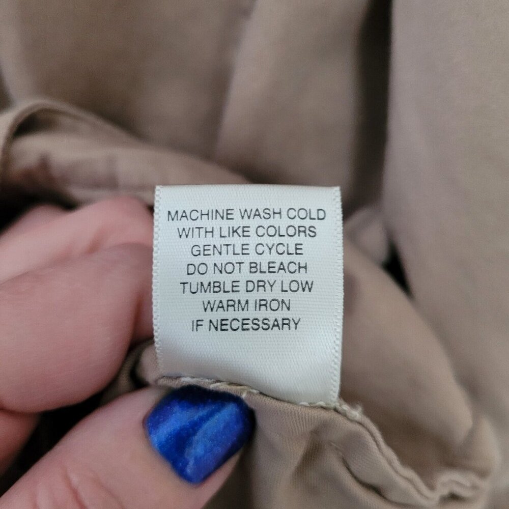 Christopher & Banks Womens Jacket Size S Beige Long Sleeve Button Up Stretch - Picture 9 of 9